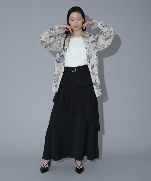 Ellno de Mavie ブラウス シャツ オパールシアールーズシャツ
