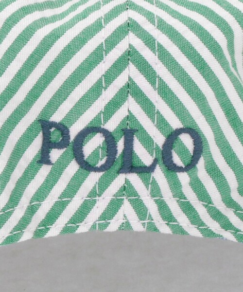 POLO RALPH LAUREN キャップ 帽子 「POLO LAUREN」 シアサッカー