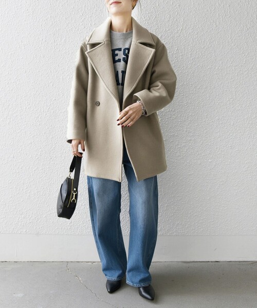 SHIPS any 「SHIPS any」 チェスターコート ONE SIZE キャメル