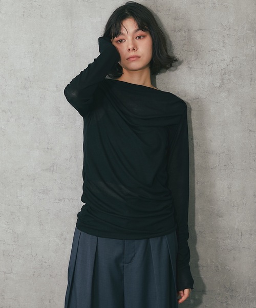 tシャツ オフショルダーシアープルオーバー レディース 楽天市場】オフショルダー シアー トップス レディース 長袖
