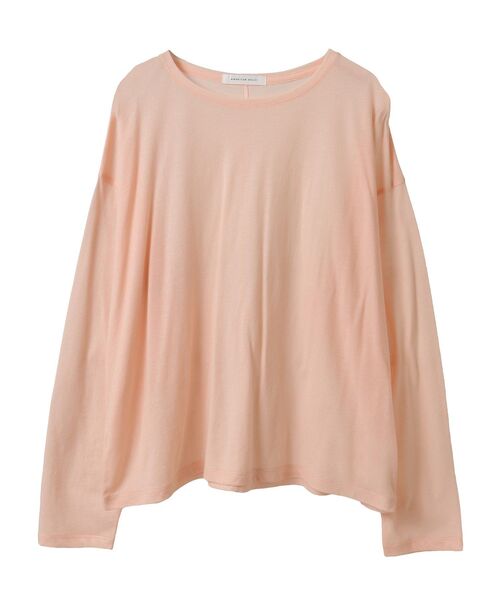 HACHE 売れ筋商品|||アッシュ Tシャツ トップス レディース Tops Beige キーネック tシャツ レディース トップス 半袖 綿100% 体形
