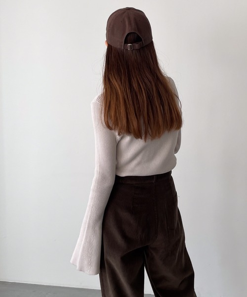 「CANAL JEAN」 タートルネックニット ONE SIZE パープル レディース_画像8