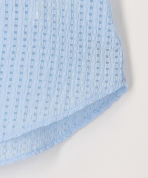 NOLLEY'S sophi　サッカーチェックフリルネックブラウス NOLLEY'S Sophi ブラウス シャツ サッカーチェックフリルネック