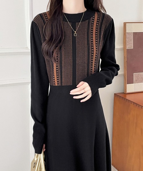 ABITOKYO（アビトーキョー） ニットワンピース FREE オレンジ