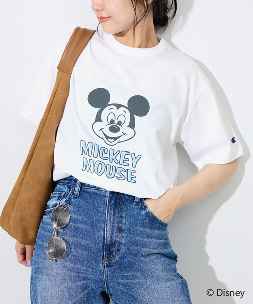 tシャツ Champion/チャンピオン SLOBE別注 /Mickey/ Tシャツ レディース Champion tシャツ Champion/チャンピオン SLOBE別注 /Mickey/ T