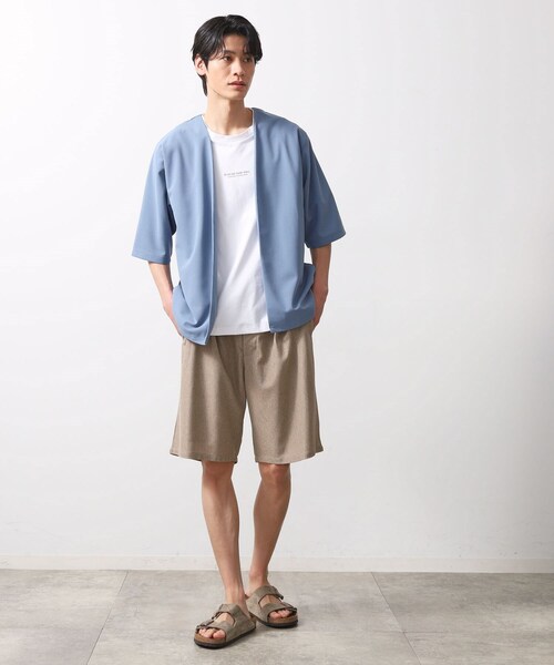 THE SHOP TK カーディガン 五分袖カーディガン+半袖Tシャツセット