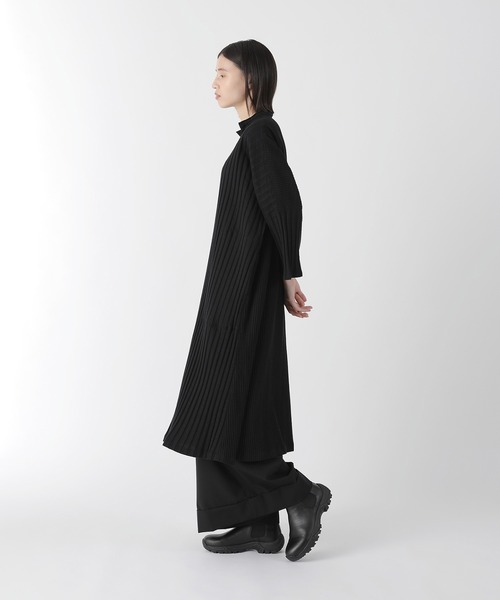 プランテーション plantation 羽織り ワンピース ブラック　M Plantation（プランテーション） ワンピース (H)BIZEN MELANGE WAVE