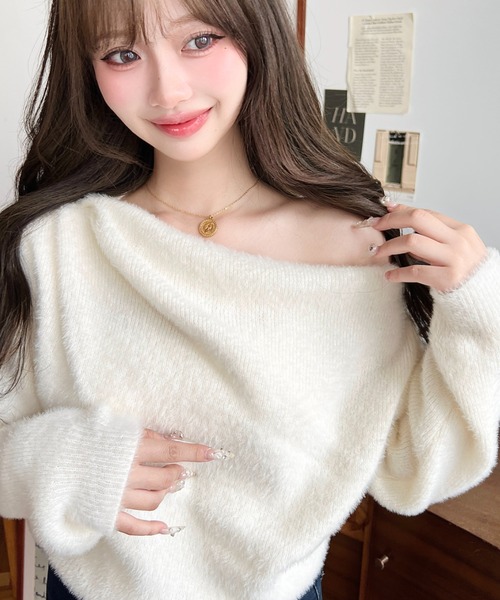 レディース　ニット Stylevoice for xxx ニット セーター ショートフェザー