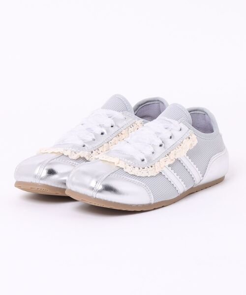 shoes365 スニーカー レースリボンスニーカー レディース