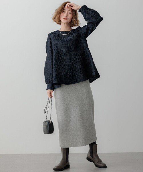 23区　ニット　タイトスカート 23区（ニジュウサンク） タイトスカート 38 グレー レディース