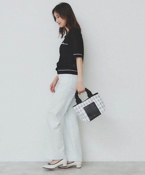 index（インデックス） トートバッグ 「2WAY」持ち手フリルトート