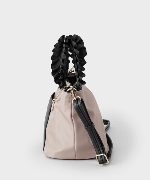 index（インデックス） トートバッグ 「2WAY」持ち手フリルトート