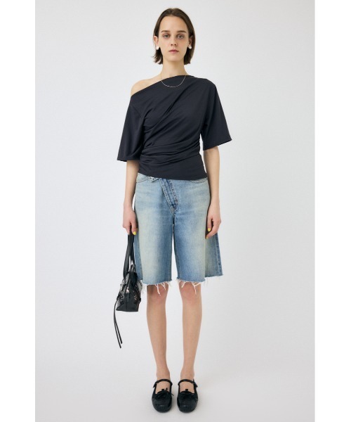 MOUSSY ジーンズ デニム デニムパンツ CROSS WAIST ハーフパンツ