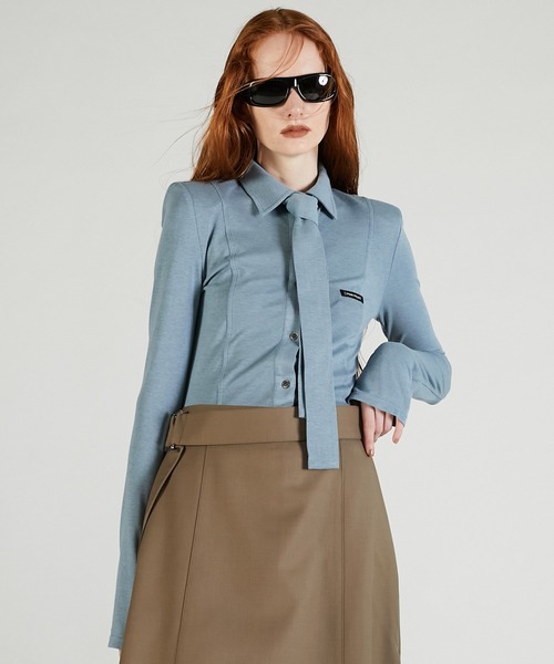 【1/2限定値下げ】PRANK PROJECT ネクタイスリムシャツ PRANK PROJECT（プランクプロジェクト） 「Pre-Order」ネクタイスリム