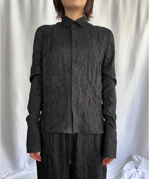 G.V.G.V.（ジーヴィージーヴィー） ブラウス シャツ WRINKLE SATIN 