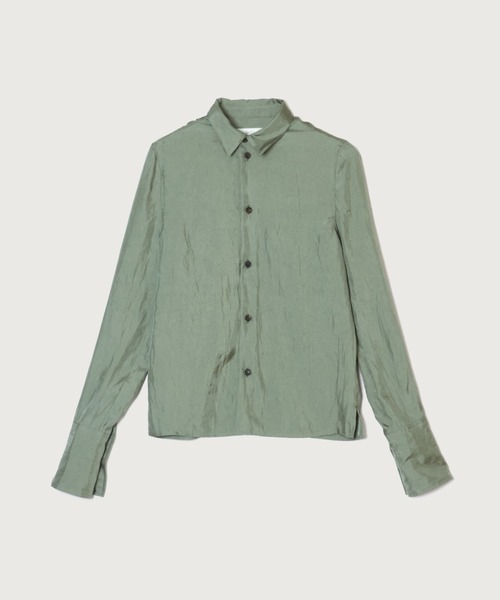 G.V.G.V.（ジーヴィージーヴィー） ブラウス シャツ WRINKLE SATIN 