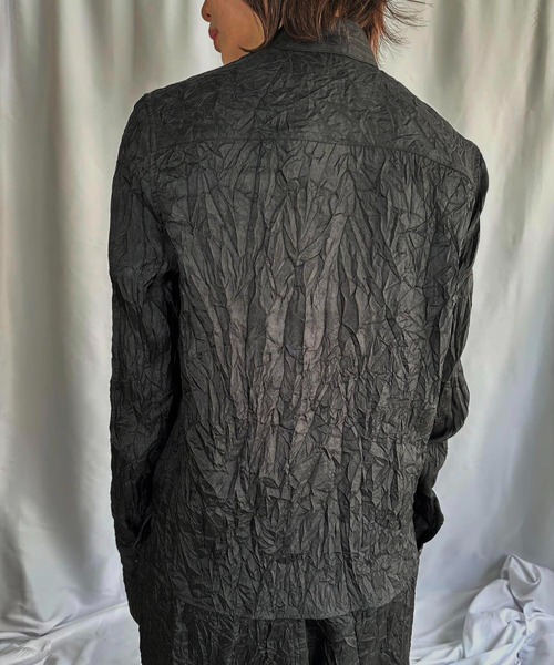 G.V.G.V.（ジーヴィージーヴィー） ブラウス シャツ WRINKLE SATIN 