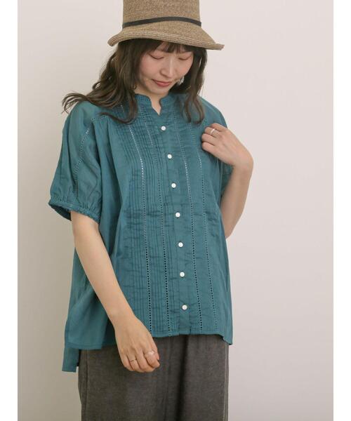 Samansa Mos2（サマンサモスモス） ブラウス シャツ インドピンタック+