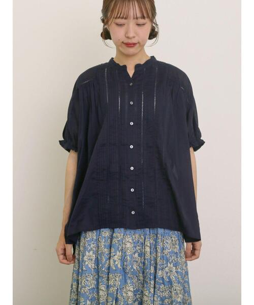 Samansa Mos2（サマンサモスモス） ブラウス シャツ インドピンタック+