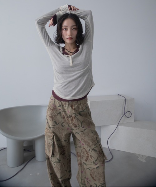 トップス chelly tシャツ ヘンリーネックシアートップス レディース : ZOZOTOWN