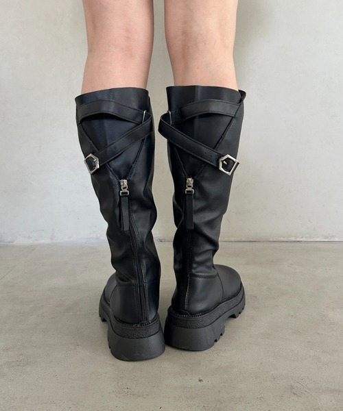 ブーツ ベルトロングブーツ レディース : ZOZOTOWN Yahoo!店 - 通販