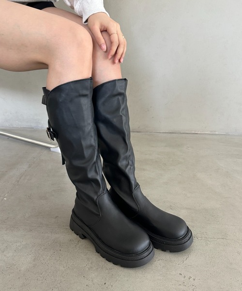 ブーツ ベルトロングブーツ レディース : ZOZOTOWN Yahoo!店 - 通販