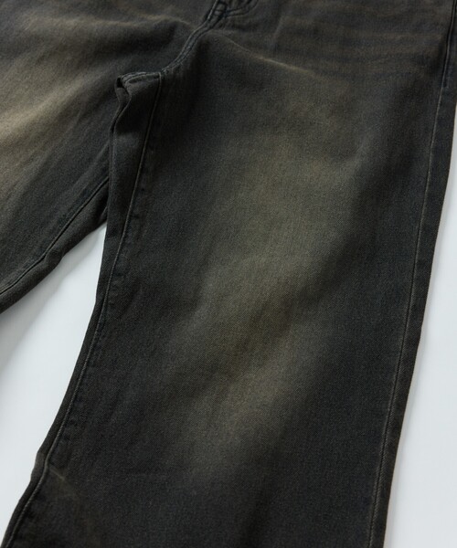 [FREAK'S STORE] обработка Denim брюки LARGE черный мужской 