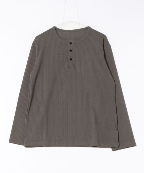 WESTSEA（ウエストシー） ヘンリーネック tシャツ ワッフル ヘンリー