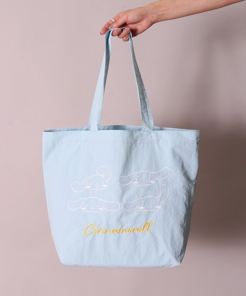 sanrio（サンリオ） トートバッグ (ACT)「sanrio」フェイス 刺繍