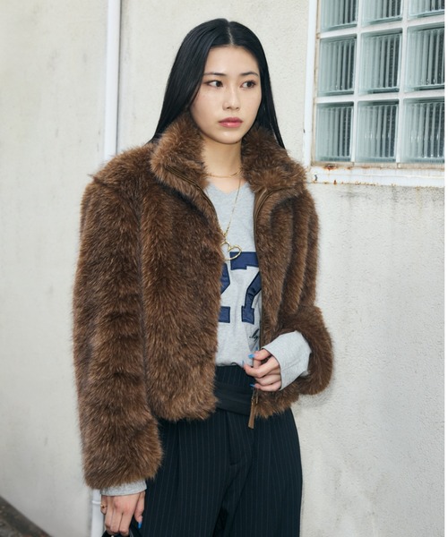 MOUSSY（マウジー） ブルゾン アウター 「25年AW新作」F/FUR STAND
