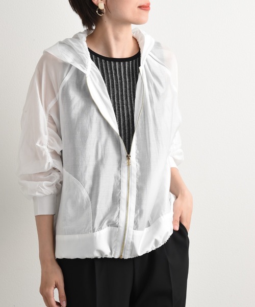 「INTERPLANET」 ジップアップブルゾン FREE ブラック レディース_画像6