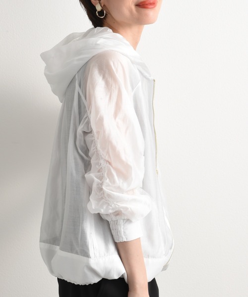 「INTERPLANET」 ジップアップブルゾン FREE ブラック レディース_画像7