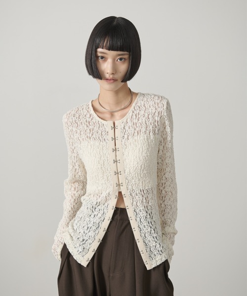 AIC. ホックデザインレーストップス レディース : ZOZOTOWN