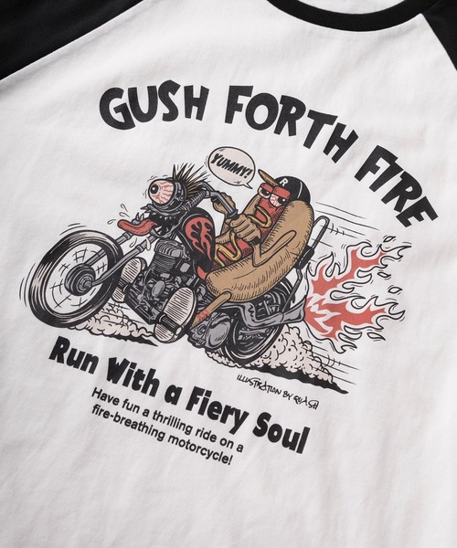 tシャツ 「84」ラグラン 6分袖 グラフィック プリントTシャツ メンズ