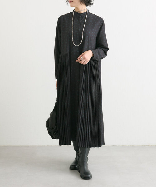 ear PAPILLONNER（イア パピヨネ） 長袖ワンピース FREE グリーン