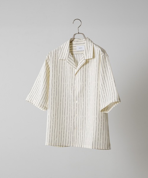 「soerte」 半袖シャツ 3 ブラック メンズ_画像2