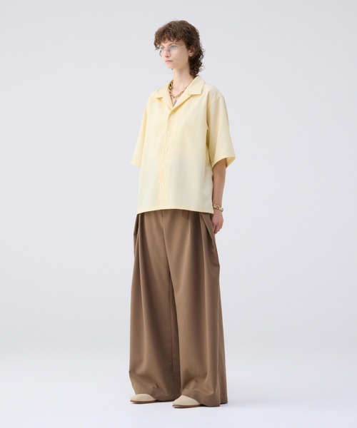 「soerte」 半袖シャツ 3 ブラック メンズ_画像8