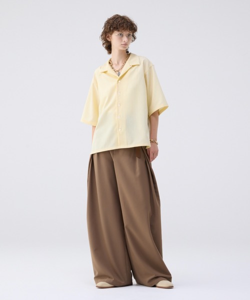 「soerte」 半袖シャツ 3 ブラック メンズ_画像9