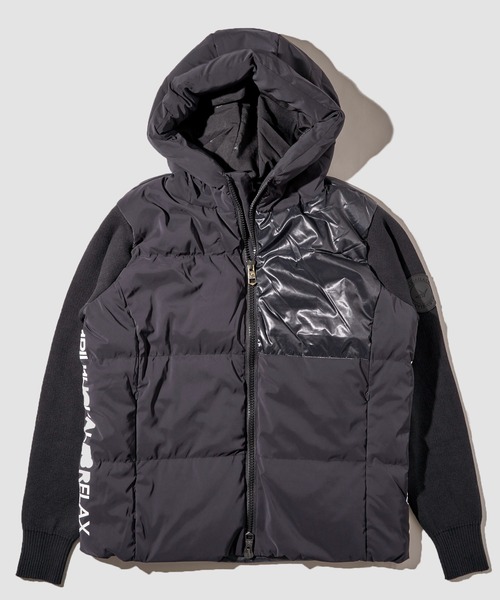 1PIU1UGUALE3 RELAX ダウンジャケット ブラック 1PIU1UGUALE3 RELAX ダウンジャケット X-LARGE ブラック メンズ