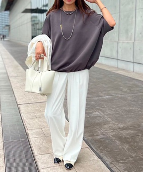 「Emma Taylor」 半袖カットソー FREE ホワイト レディース_画像5