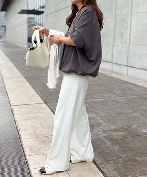 「Emma Taylor」 半袖カットソー FREE ホワイト レディース_画像7