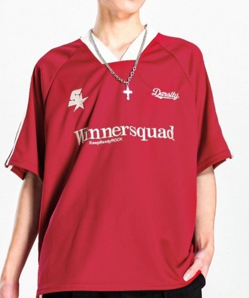 「CELENA BEATS」 半袖Tシャツ L レッド メンズ_画像2