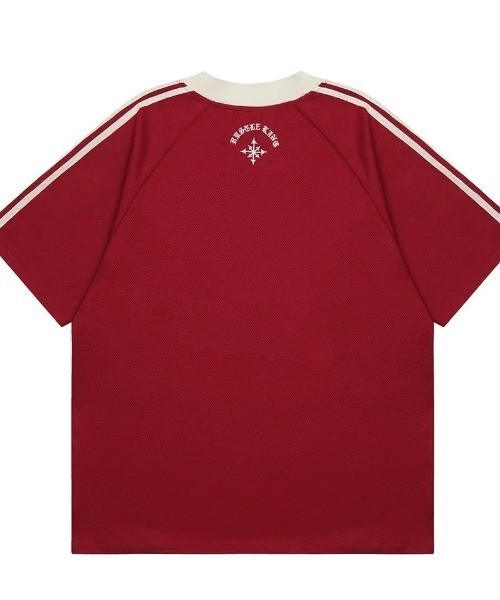 「CELENA BEATS」 半袖Tシャツ L レッド メンズ_画像4