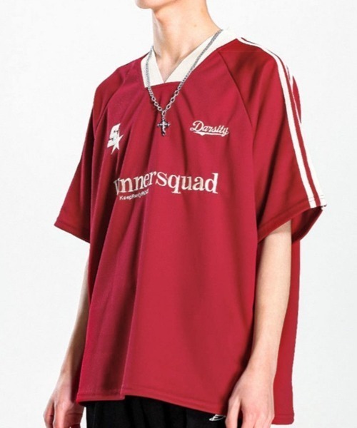 「CELENA BEATS」 半袖Tシャツ L レッド メンズ_画像5