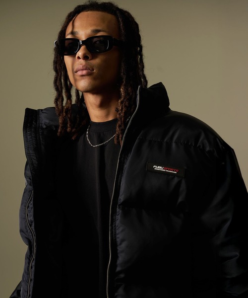 FUBU（フブ） ダウンジャケット ダウン ロゴ ワッペン ショート丈 長袖