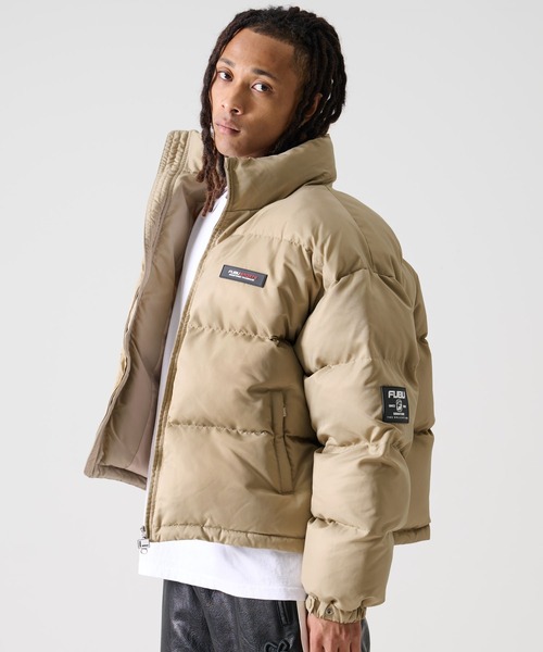 FUBU（フブ） ダウンジャケット ダウン ロゴ ワッペン ショート丈 長袖
