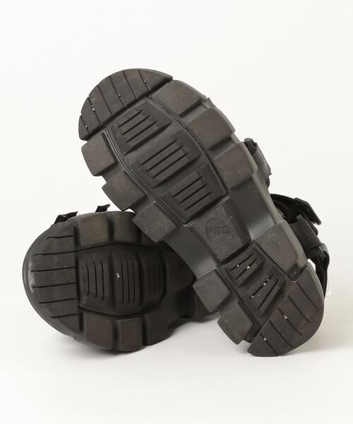 「SHAKA」 フラットサンダル 24cm ブラック レディース_画像3