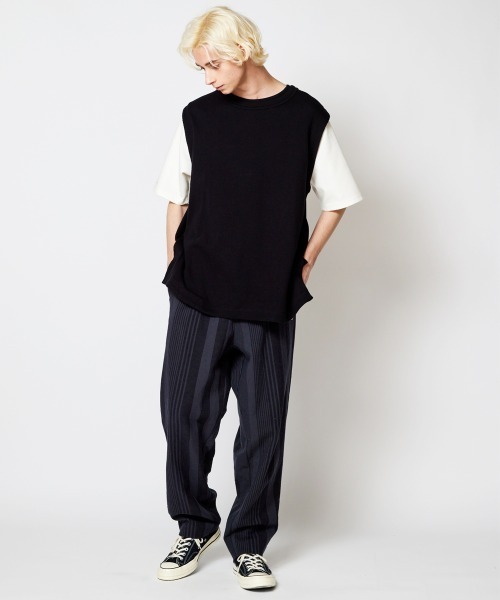 「rehacer」 半袖Tシャツ X-LARGE ブラック メンズ_画像9