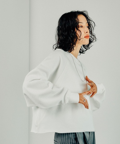 「LEPSIM」 スウェットカットソー FREE キナリ レディース_画像3