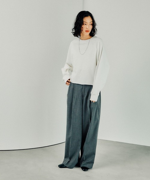 「LEPSIM」 スウェットカットソー FREE キナリ レディース_画像6